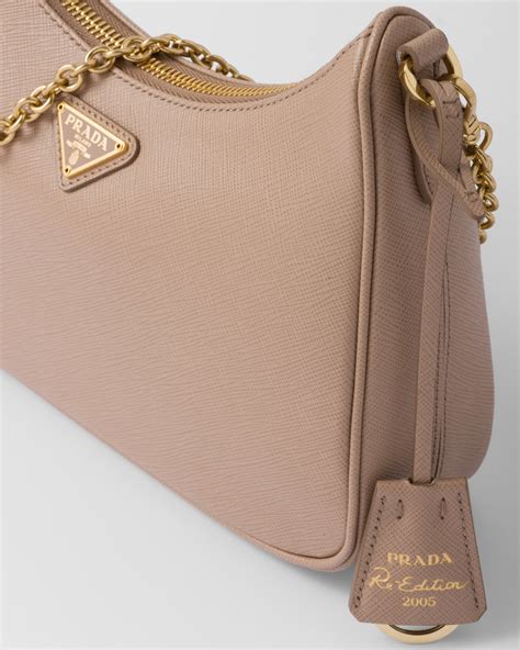 prada saffiano re edition beige|Cameo Beige Prada Re.